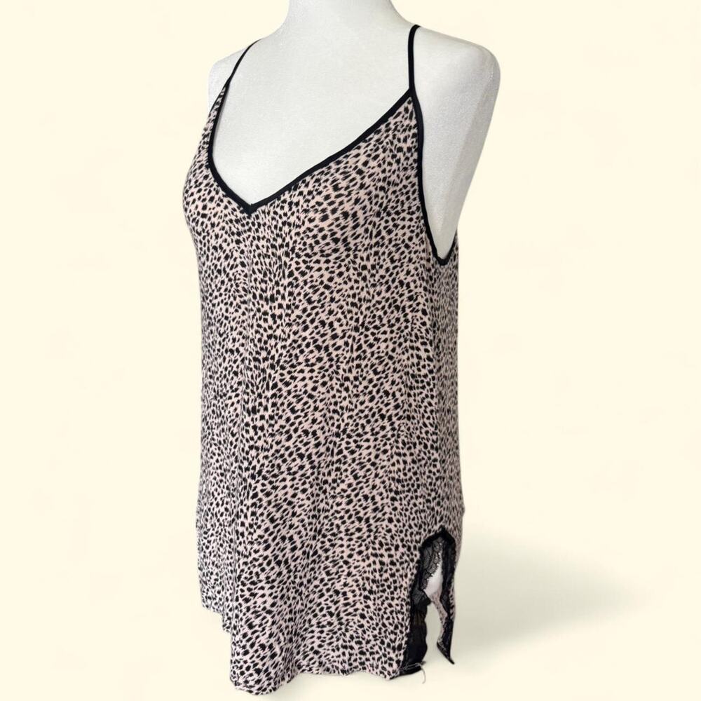 Victoria’s Secret Leopard Print Lace Cami Tank Top